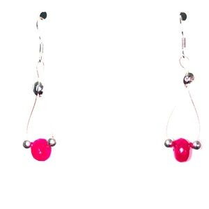 Star Crafts Rose Gold Ruby Earrings